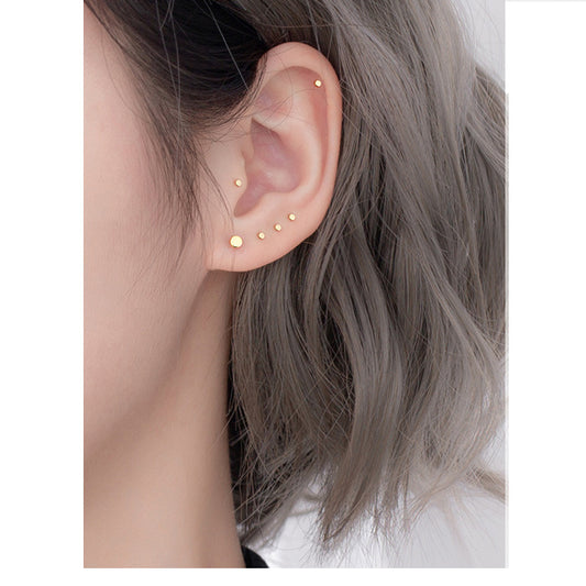 Small Disc Studs Earrings