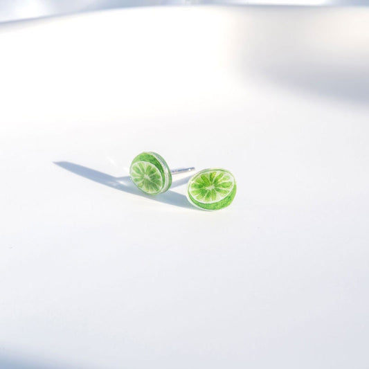 Lime green earrings| Lime earrings| Lemon earrings