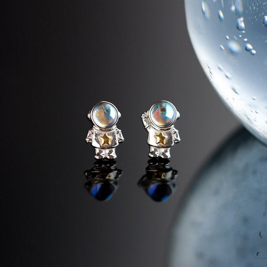 Astronaut Stud Earrings