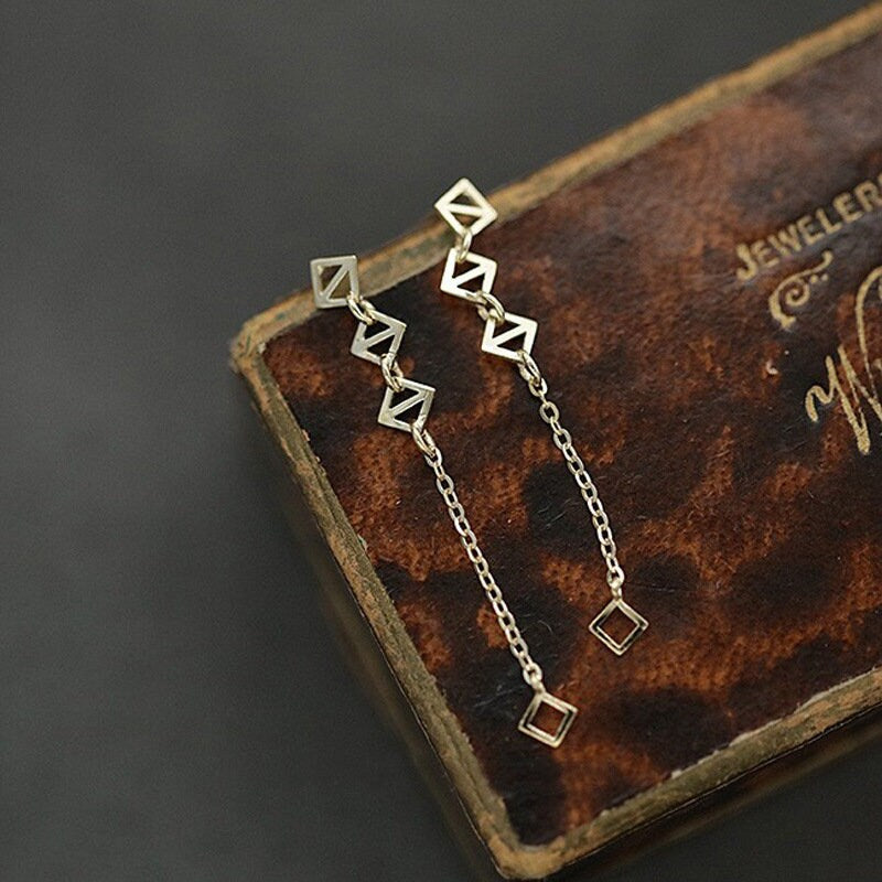 Rhombus Drop Earrings