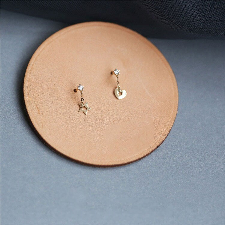Star & Heart Dangle Earrings