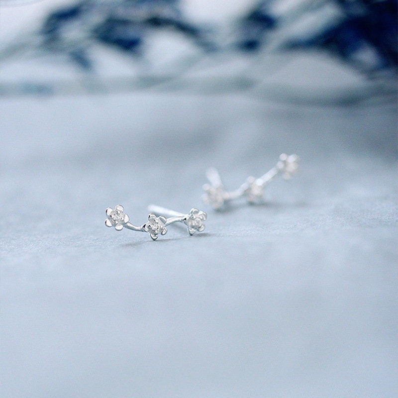 Rose Flower Stud Earrings