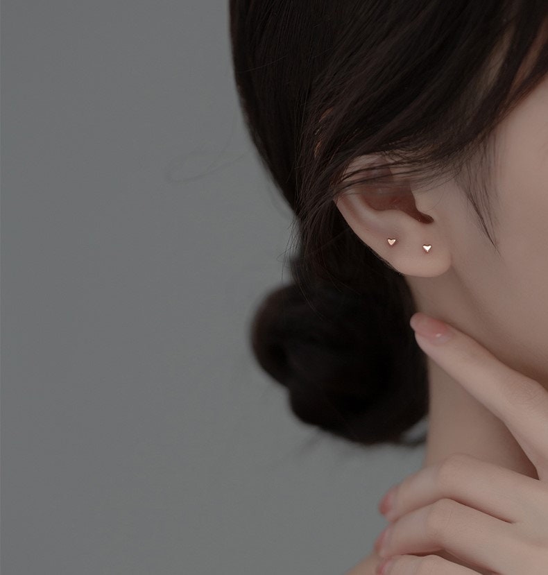 Heart Stud Earrings
