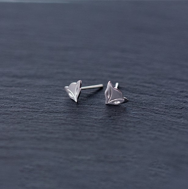 925 Silber Fuchs Ohrstecker, Kleine Fuchs Ohrringe, Schöne Tier Ohrringe, Minimalistische Fuchs Ohrstecker, Fuchs-Liebhaber Ohrringe, Geschenk für sie, E342