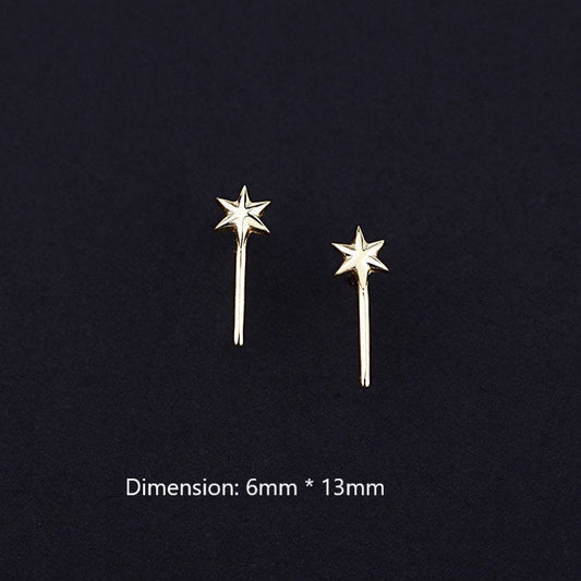 Magic Wang Earrings| Shooting star earrings| Gold star earrings