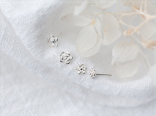 Nose Piercing Flower Stud Earrings