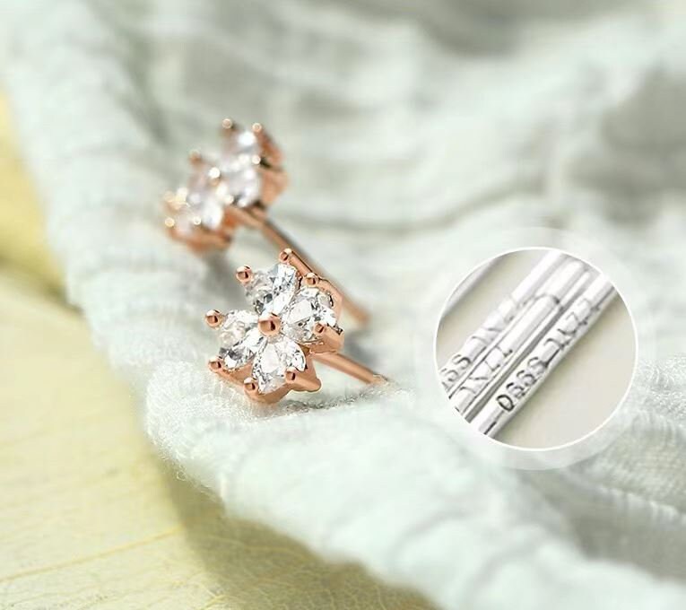 Four Leaf Clover Stud Earrings