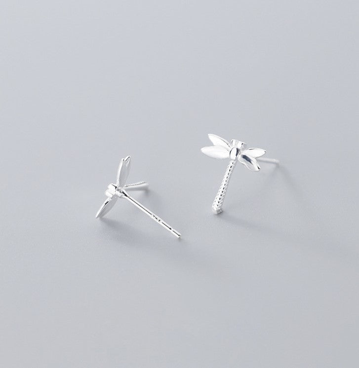 925 Silver Dragonfly Stud Earrings, Dragonfly Earrings, Silver Dragon Fly Earrings, Dragonfly Studs, Animal Earring, Gift for her, E381