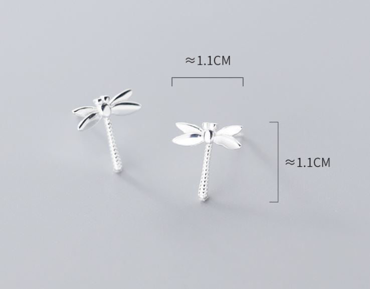 925 Silver Dragonfly Stud Earrings, Dragonfly Earrings, Silver Dragon Fly Earrings, Dragonfly Studs, Animal Earring, Gift for her, E381