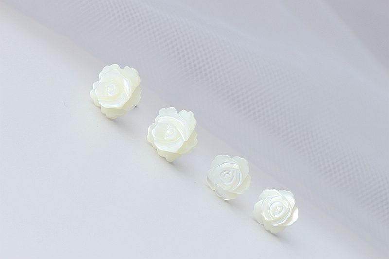 Sterling Silver Rose Stud Earrings, Dainty Flower Rose Earrings,  White Rose Earrings, Natural Flower Studs, Gifts for Her, E98