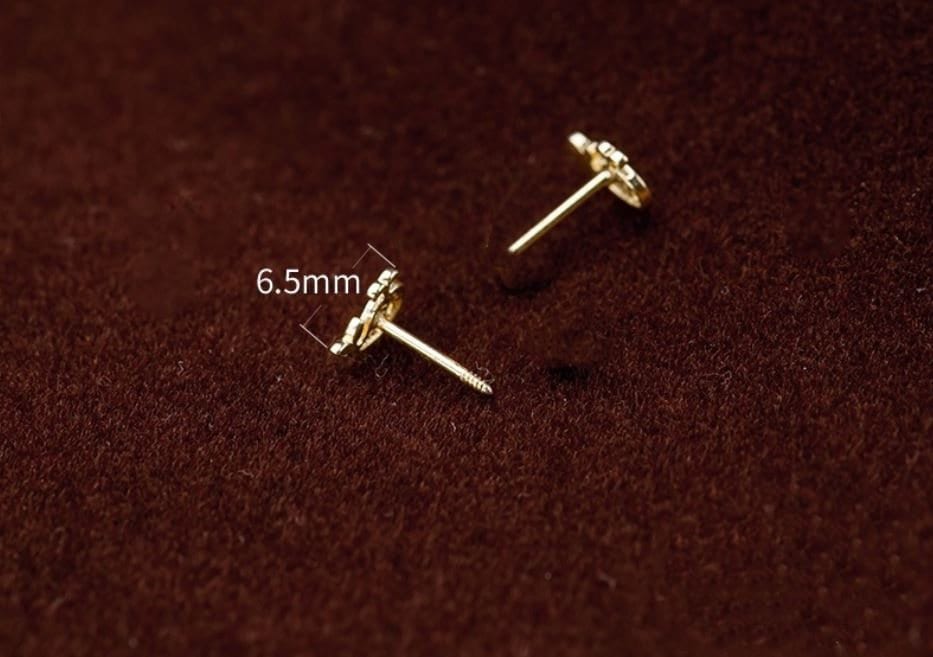 14k Gold Plated Sterling Silver Cute Whale Stud Earrings, Tiny Whale Studs, Dainty Animal Earrings, Silver or Gold, Gifts for Her, E74