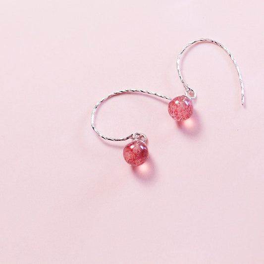 Strawberry Hook Earrings