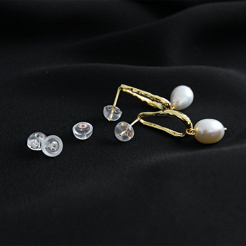 S925 Silver Ear Backings, Silicone paving 925 Silver Earring Backs, Replacements for Ear Backings, Gold Ear Backing, Rose Gold Ear Backing