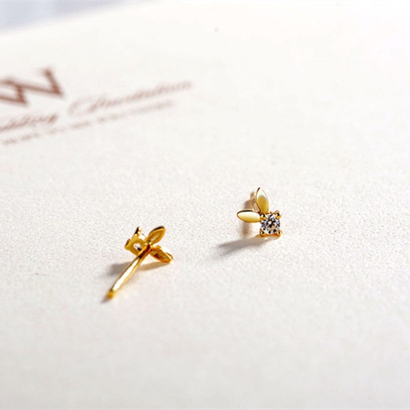 Extra Tiny Bunny Stud Earrings, Gold Bunny Earring, Small Rabbit Earrings, Teeny Bunny Studs, Helix Earrings, Minimalist Earring, Gift, E366