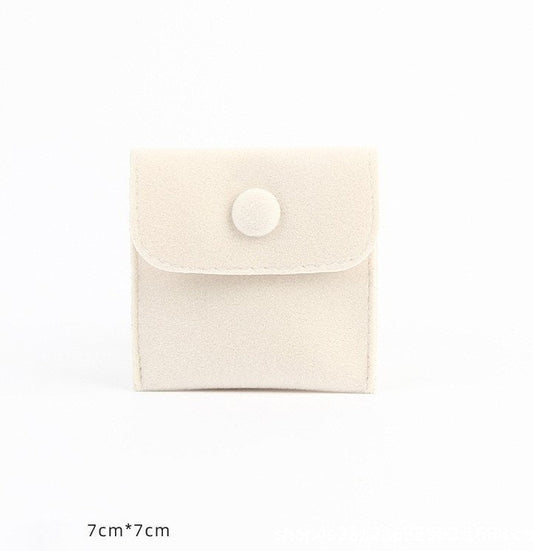 High-Quality Cream White Jewelry Pouch,  7mm*7mm Gift Pouch, Coin Pouch, White envelope Pouch, Small Gift Bag, Jewelry Pouch for Traveling